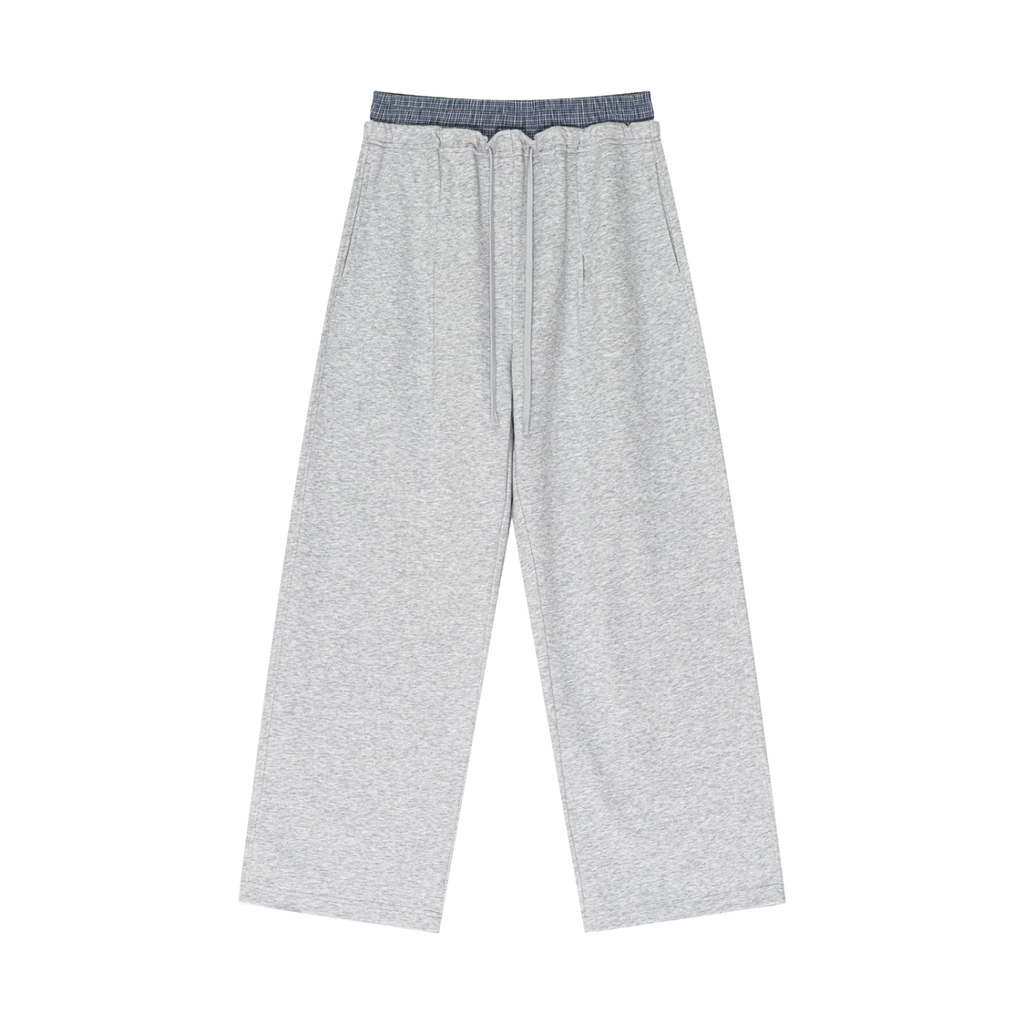 DEEJ's Plaid Contrast Waist Pants