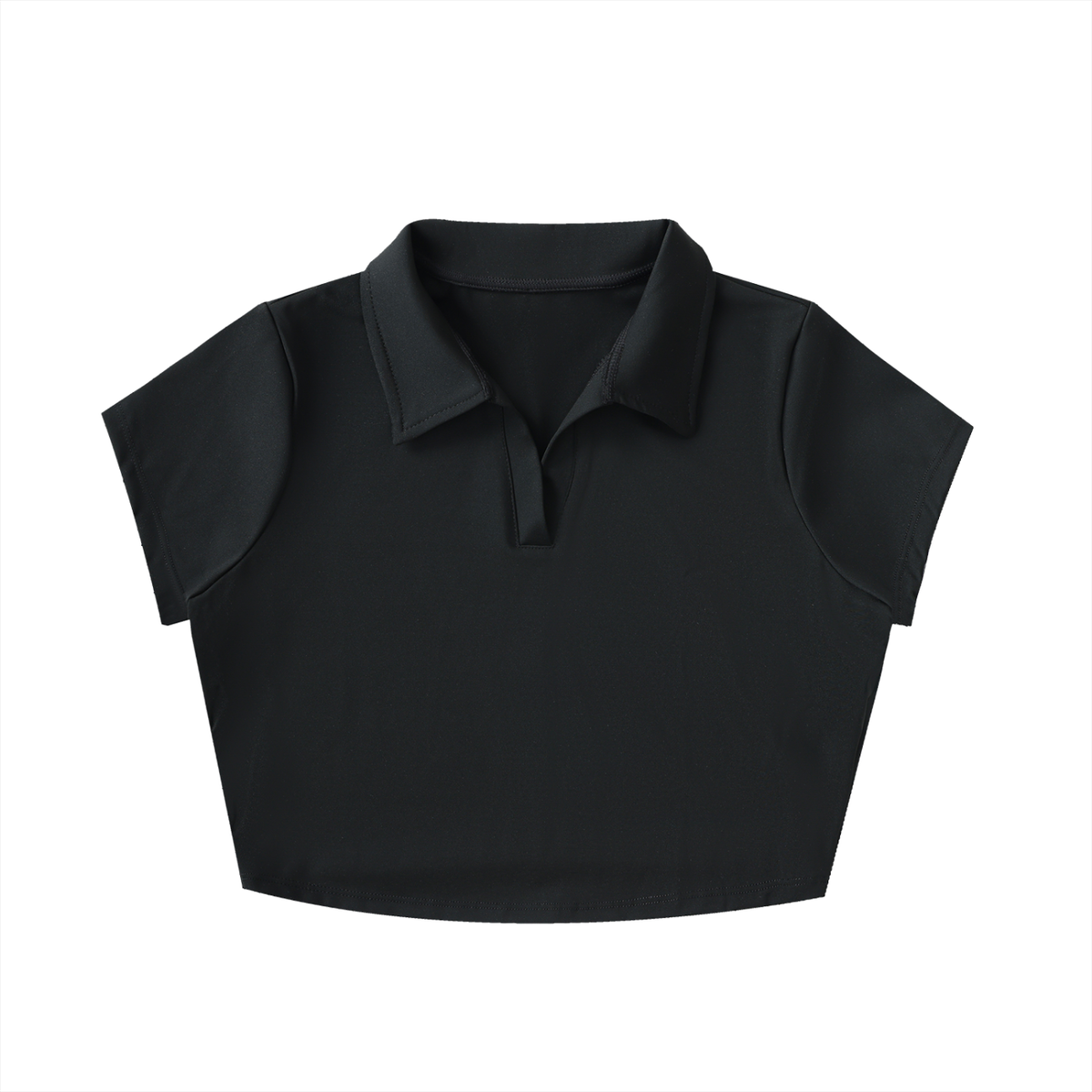 DEEJ's V-Neck Lapel Crop Top
