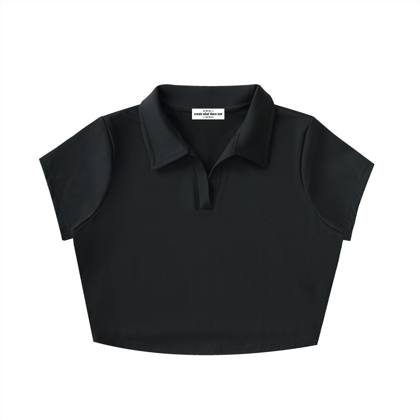 DEEJ's V-Neck Lapel Crop Top