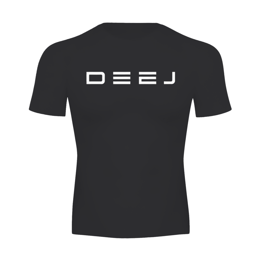 DEEJ's black compression tee