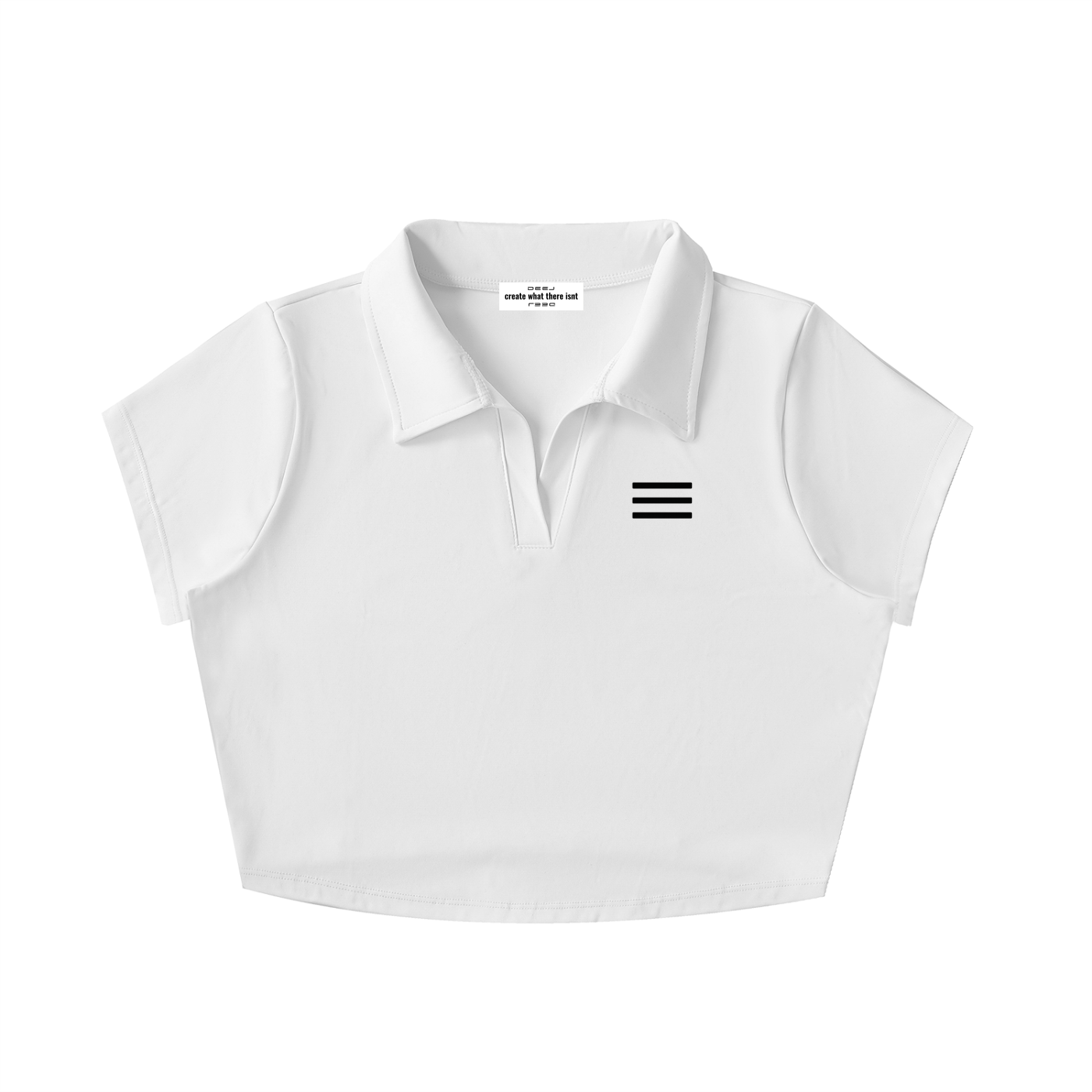 DEEJ's V-Neck Lapel Crop Top