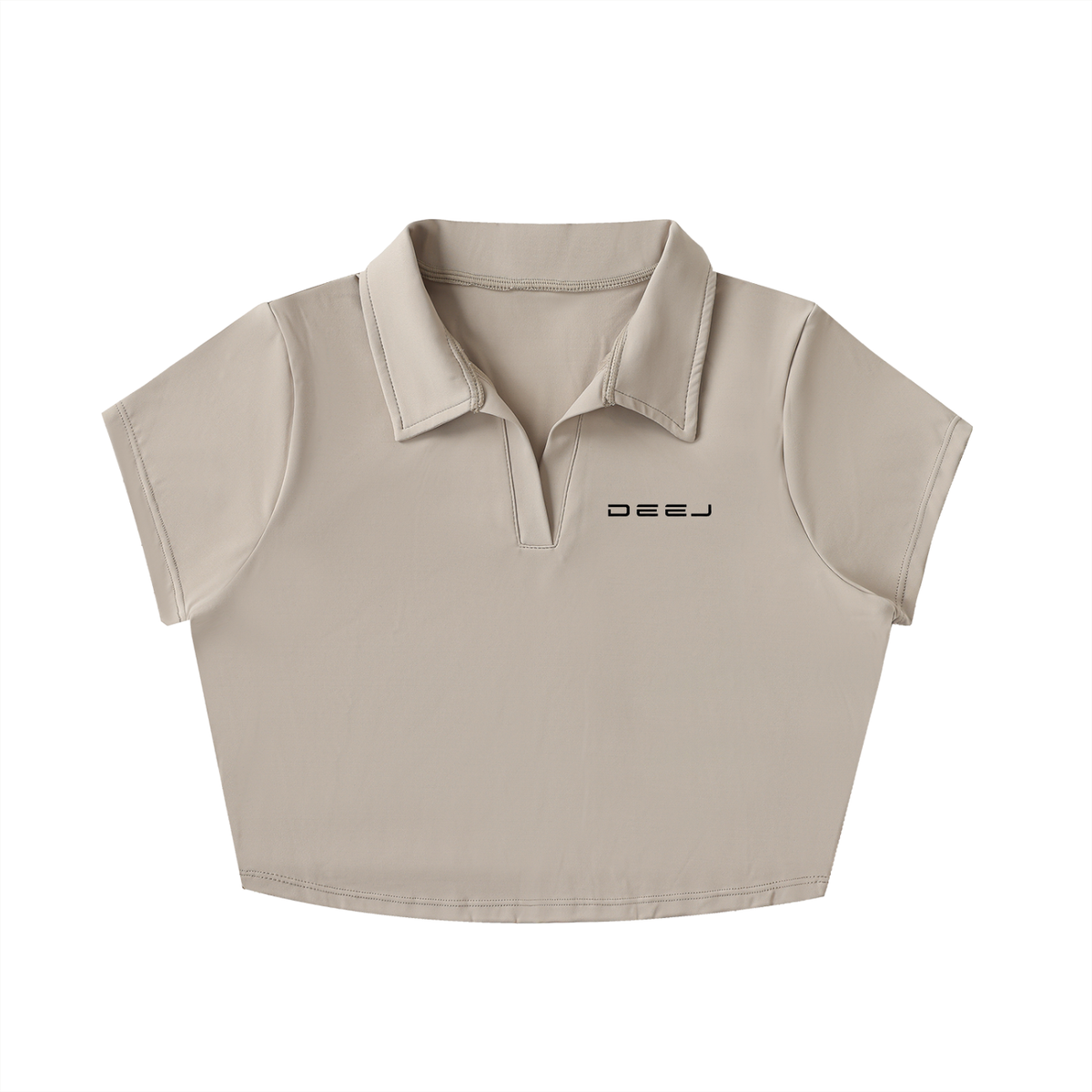 DEEJ's V-Neck Lapel Crop Top