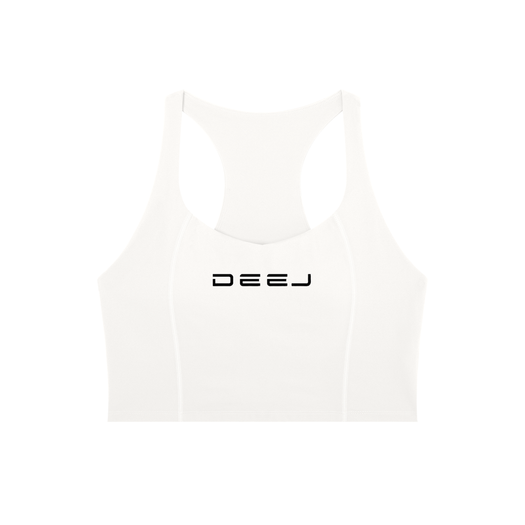 DEEJ's white Yoga Top