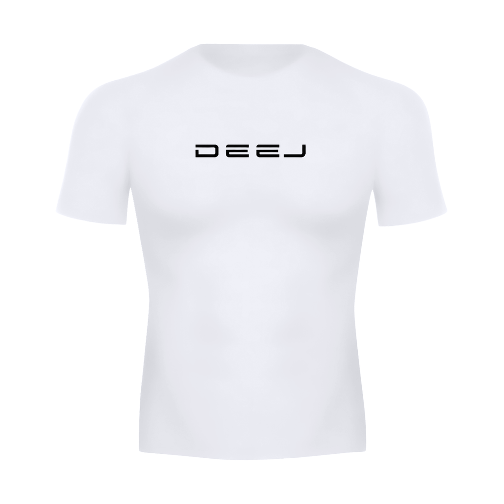DEEJ's white compression tee