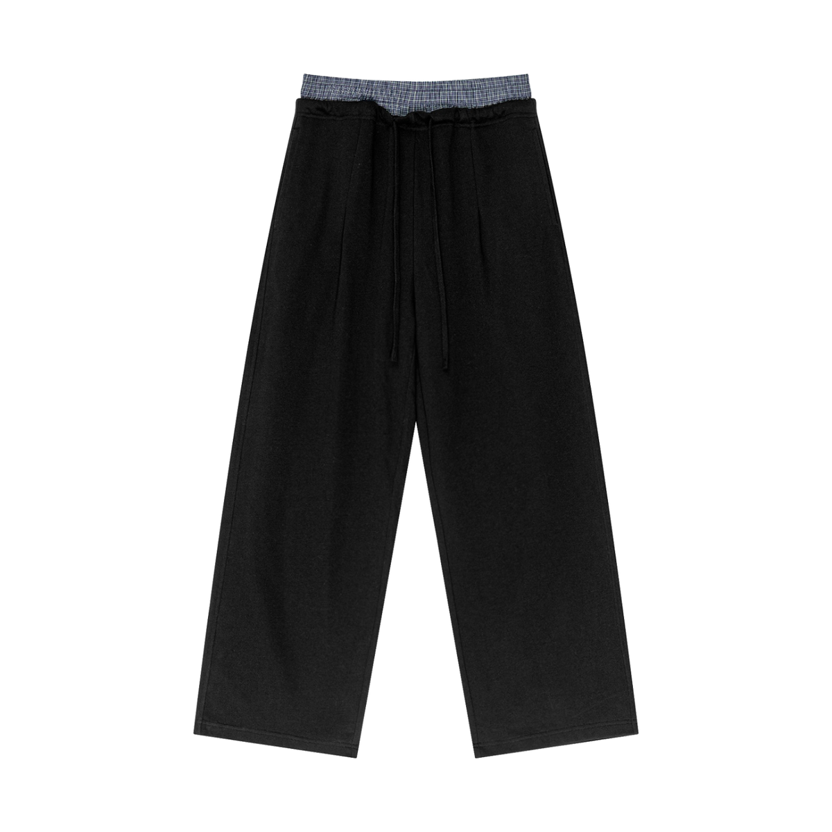 DEEJ's Plaid Contrast Waist Pants