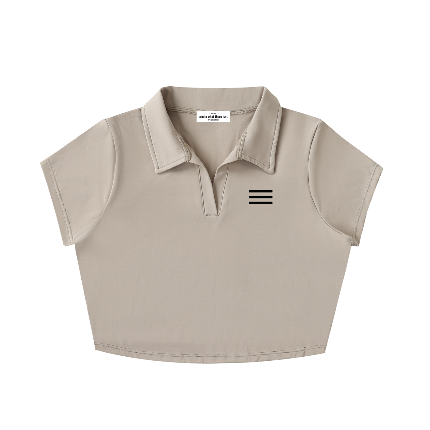 DEEJ's V-Neck Lapel Crop Top