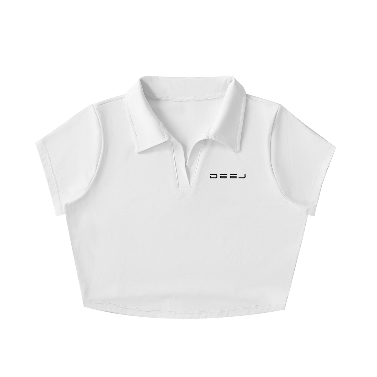 DEEJ's V-Neck Lapel Crop Top