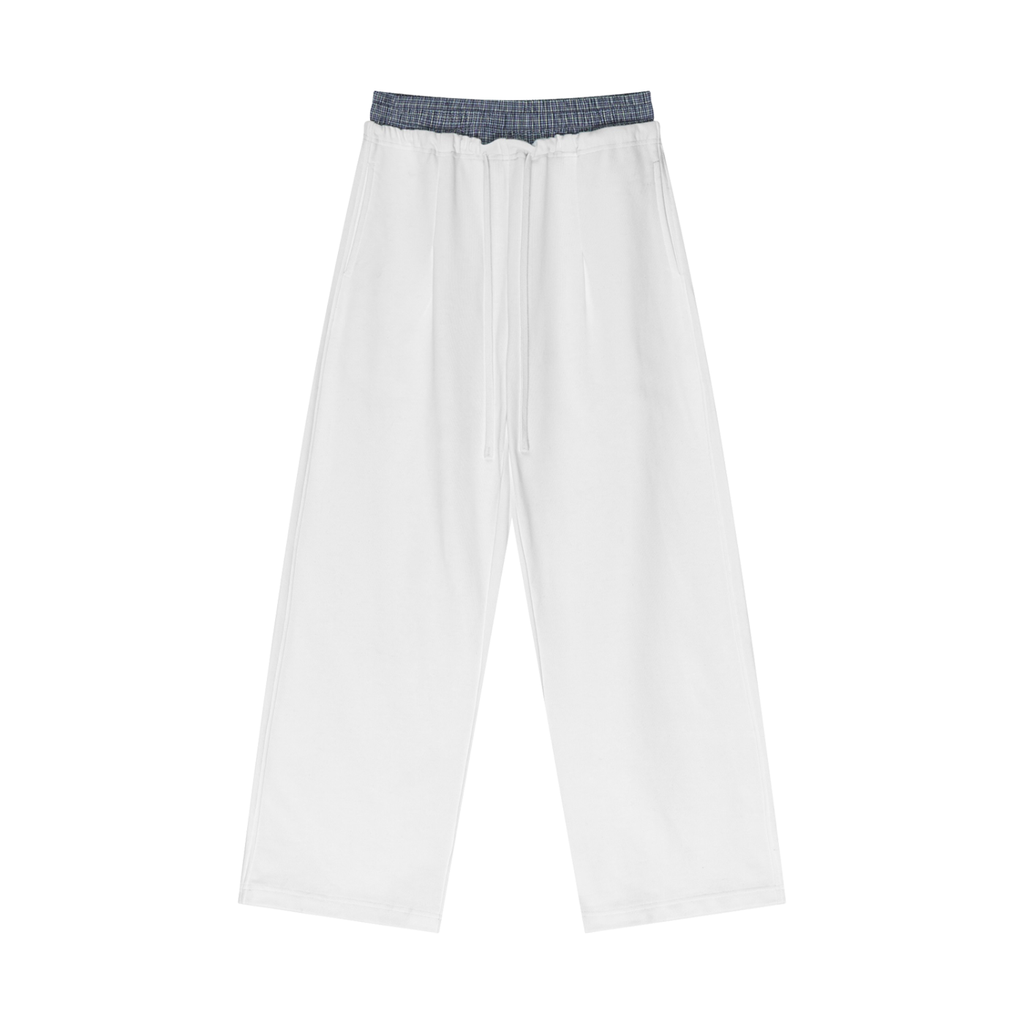 DEEJ's Plaid Contrast Waist Pants