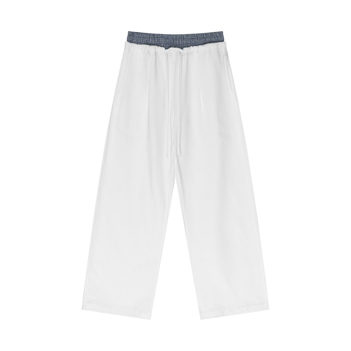 DEEJ's Plaid Contrast Waist Pants
